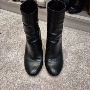 Miss Selfridge Black Heeled Boots